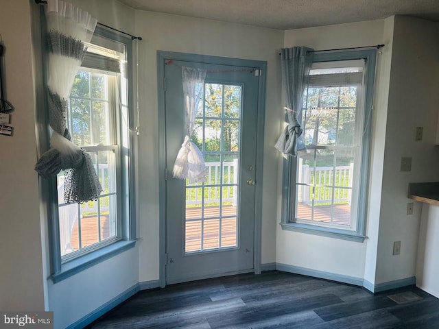 6015 Sunny Meadows Dr, Fredericksburg, VA 22407 - doorway with dark wood-style flooring and healthy amount of natural light