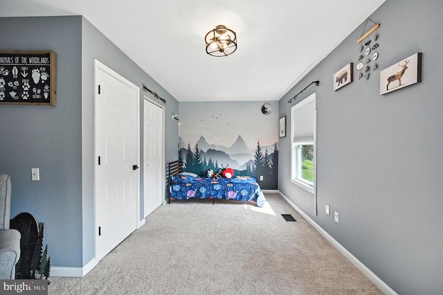  - unfurnished bedroom with carpet floors