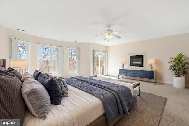 3714 Fairways Ct, Fredericksburg, VA 22408 - bedroom featuring carpet floors, baseboards, and a ceiling fan