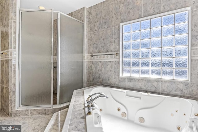 3714 Fairways Ct, Fredericksburg, VA 22408 - bathroom with a stall shower and a tub with jets