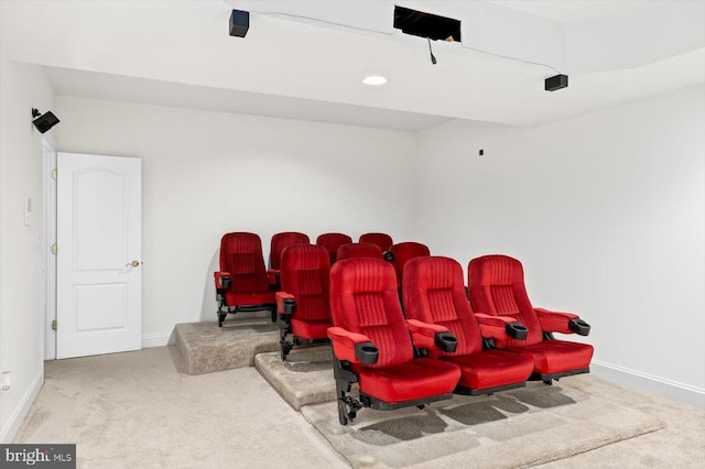 3714 Fairways Ct, Fredericksburg, VA 22408 - cinema with carpet, baseboards, and recessed lighting