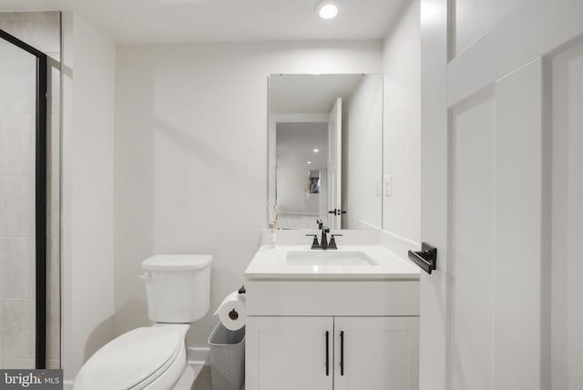 10909 Green Leaf Run, Spotsylvania, VA 22551 - full bath featuring vanity and a shower with shower door