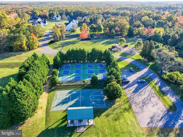 10909 Green Leaf Run, Spotsylvania, VA 22551 - aerial overview of property's location featuring a heavily wooded area