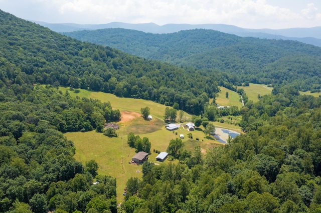554 Harris Cove Ln, Elkton, VA 22827 - bird's eye view of a forest and a mountainous background