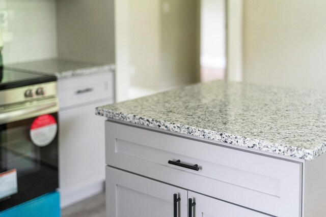 91 Cooper Dr, Stuarts Draft, VA 24477 - kitchen featuring electric stove and light stone countertops