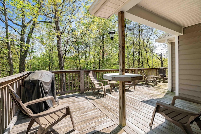 392 Passage Ln, Mcgaheysville, VA 22840 - deck featuring outdoor dining space