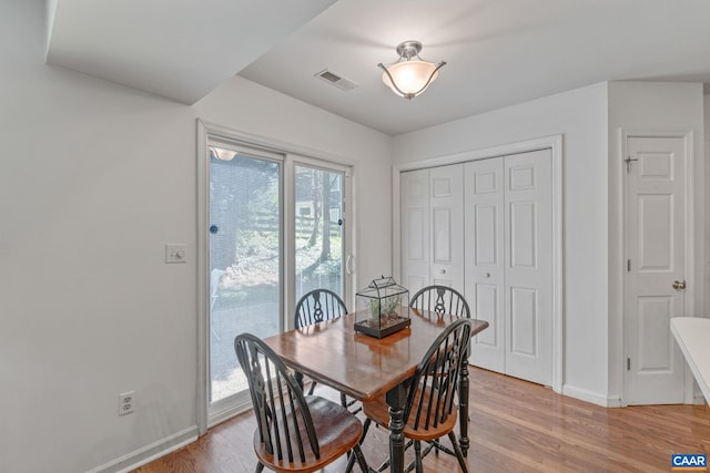 4870 Mechums River Rd, Charlottesville, VA 22901 - dining space featuring light wood-type flooring and baseboards