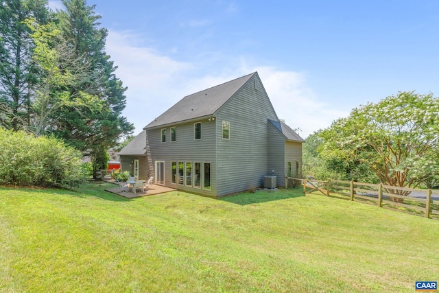 4870 Mechums River Rd, Charlottesville, VA 22901 - rear view of property with a patio and roof with shingles