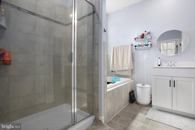 5223 Wyndemere Cir, Mineral, VA 23117 - full bath featuring a shower stall, tile patterned flooring, and vanity