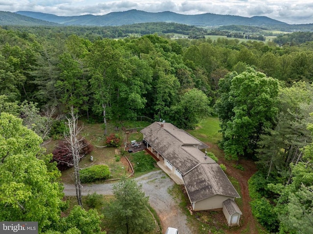 571 Cc Rd, Hood, VA 22723 - bird's eye view of a mountain backdrop and a forest