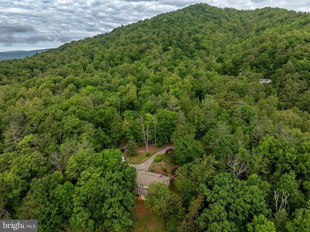 571 Cc Rd, Hood, VA 22723 - aerial view of property and surrounding area featuring a heavily wooded area