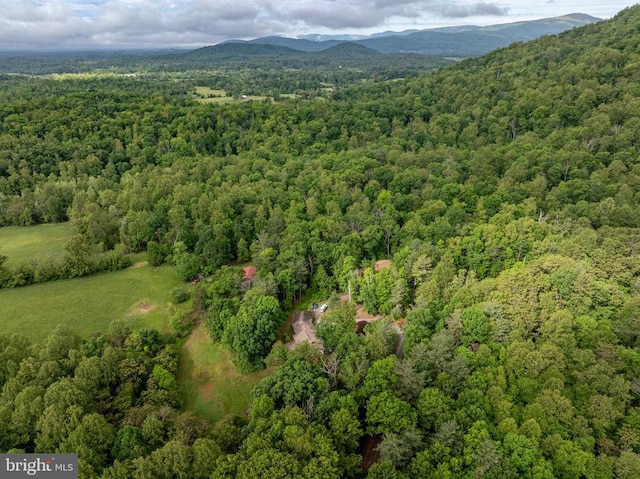 571 Cc Rd, Hood, VA 22723 - aerial view of property's location with a forest and mountains