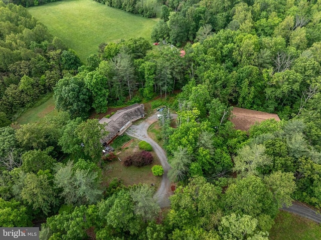 571 Cc Rd, Hood, VA 22723 - aerial overview of property's location with a heavily wooded area