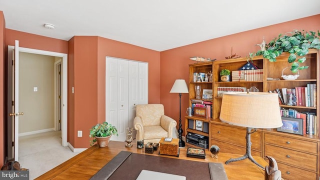 3801 Carlyle Ct, Fredericksburg, VA 22408 - office area with baseboards and carpet