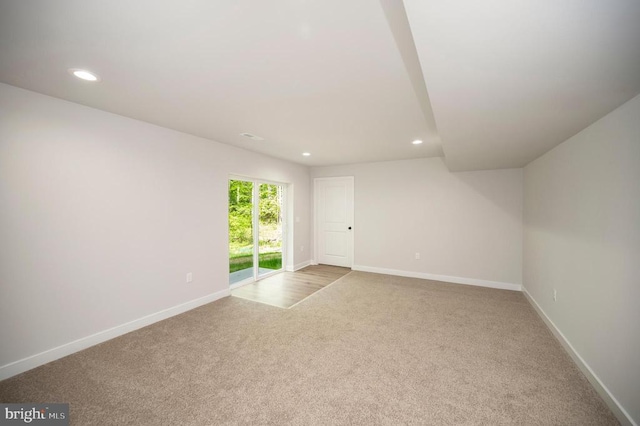 3149 Lewiston Rd, Bumpass, VA 23024 - carpeted empty room with recessed lighting and baseboards