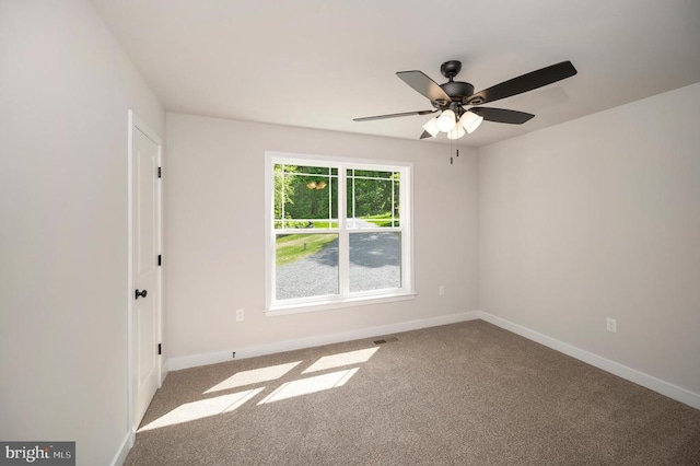 3149 Lewiston Rd, Bumpass, VA 23024 - unfurnished room featuring carpet flooring, baseboards, and a ceiling fan