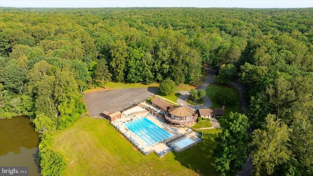 12521 Wilderness Park Dr, Spotsylvania, VA 22551 - bird's eye view of a forest and a pool area