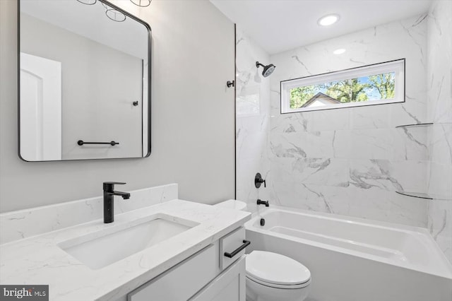 12521 Wilderness Park Dr, Spotsylvania, VA 22551 - bathroom with vanity and shower / bath combination