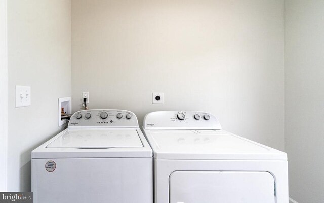 1087 Judy Ln, Stanley, VA 22851 - laundry area with washer and clothes dryer