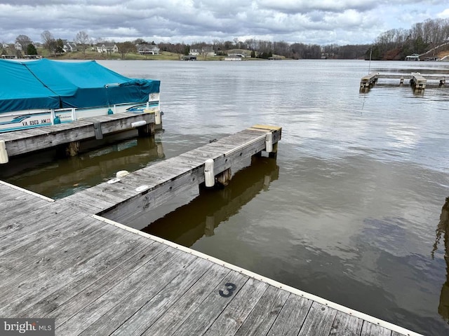 15604 Heth Dr, Mineral, VA 23117 - view of dock with a water view