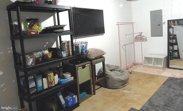 2414 Post Oak Dr, Culpeper, VA 22701 - bar with electric panel and concrete floors