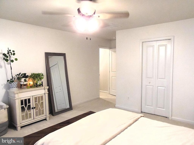 2414 Post Oak Dr, Culpeper, VA 22701 - bedroom featuring a ceiling fan and a closet