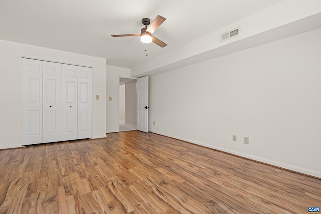 2777 Peppervine Ct, Charlottesville, VA 22911 - unfurnished bedroom with light wood-style flooring and a ceiling fan