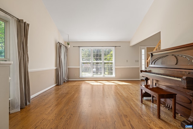 2777 Peppervine Ct, Charlottesville, VA 22911 - living room featuring wood finished floors and lofted ceiling