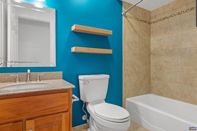 2777 Peppervine Ct, Charlottesville, VA 22911 - full bath with vanity, tub / shower combination, and tile patterned flooring