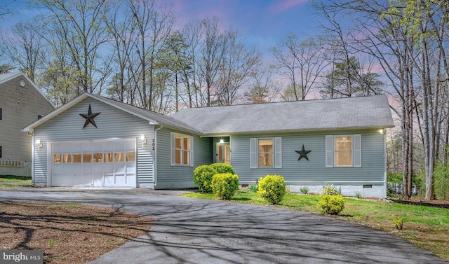 202 Yorktown Blvd, Locust Grove, VA 22508 - ranch-style home featuring driveway, an attached garage, and crawl space