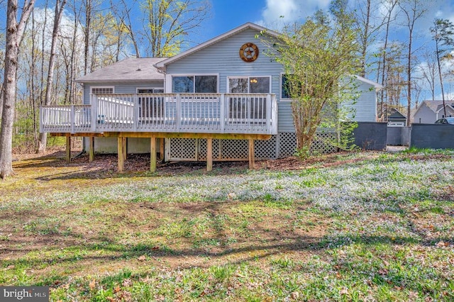 202 Yorktown Blvd, Locust Grove, VA 22508 - back of house featuring a wooden deck