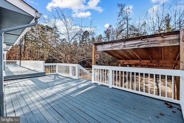 view of deck