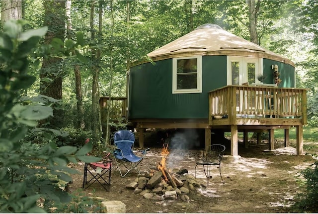 431 Lower Rawley Ln, Hinton, VA 22831 - exterior space with a fire pit