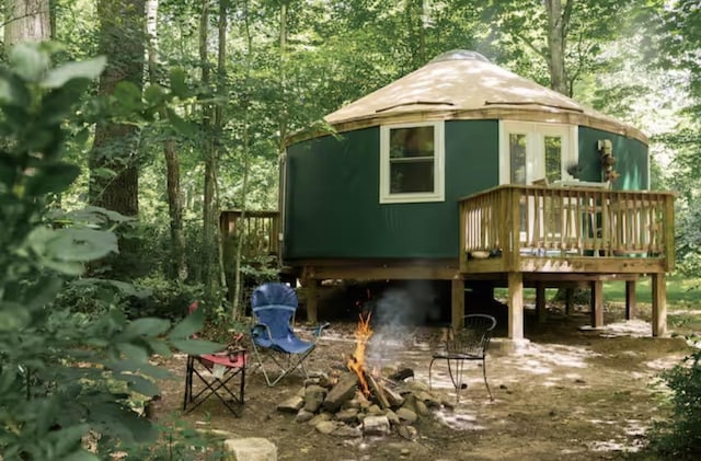 431 Lower Rawley Ln, Hinton, VA 22831 - view of outbuilding featuring a fire pit