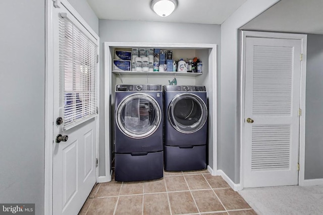 11222 Gander Ct, Fredericksburg, VA 22407 - washroom with separate washer and dryer and tile patterned flooring