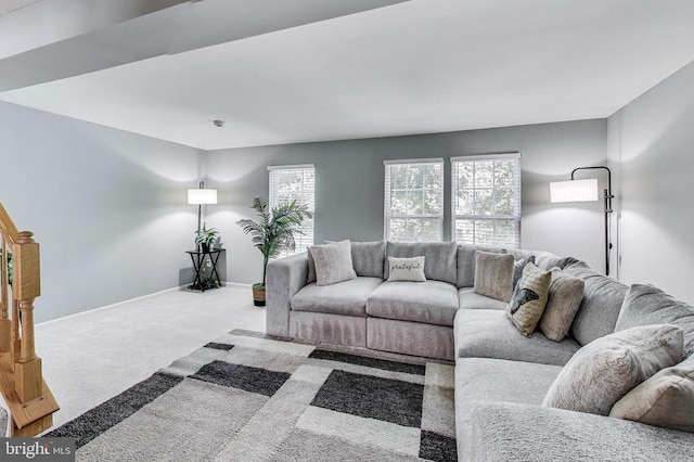 11222 Gander Ct, Fredericksburg, VA 22407 - living area with carpet floors and baseboards