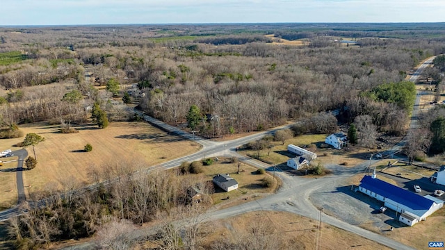 228 Old Fifteen Rd, New Canton, VA 23123 - drone / aerial view featuring a wooded view