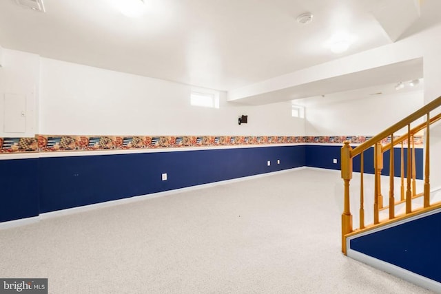 10911 Jarvis Ct, Fredericksburg, VA 22407 - unfurnished room featuring carpet, a smoke detector, and stairs