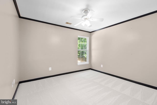 10911 Jarvis Ct, Fredericksburg, VA 22407 - empty room featuring crown molding, carpet flooring, and a ceiling fan