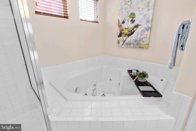 10911 Jarvis Ct, Fredericksburg, VA 22407 - bathroom with a whirlpool tub and a stall shower