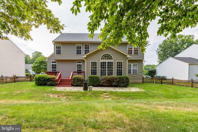 10911 Jarvis Ct, Fredericksburg, VA 22407 - back of house with a wooden deck