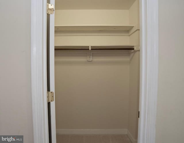 view of closet