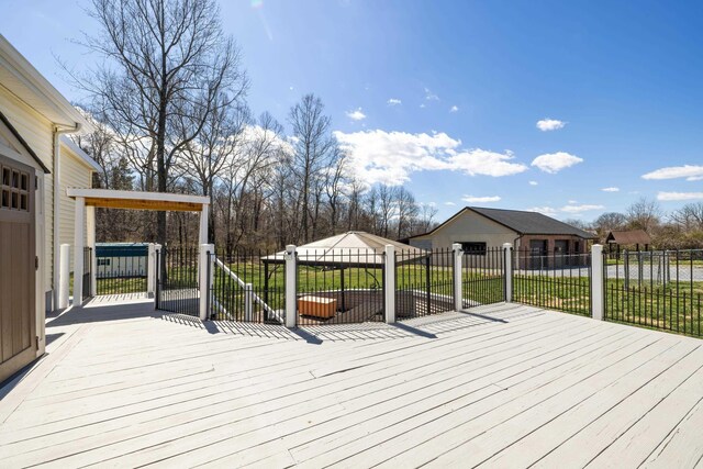 1751 New Hope And Crimora Rd, Crimora, VA 24431 - wooden terrace featuring fence and a lawn