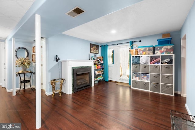 11428 Orange Plank Rd, Locust Grove, VA 22508 - living room with wood finished floors and a fireplace
