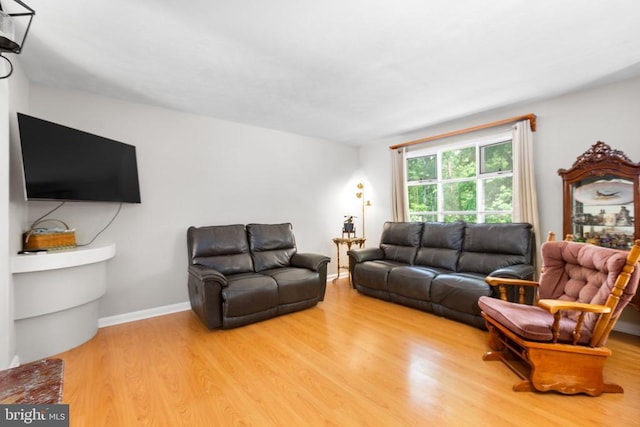 11428 Orange Plank Rd, Locust Grove, VA 22508 - living area with wood finished floors and baseboards