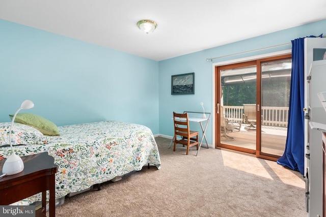 11428 Orange Plank Rd, Locust Grove, VA 22508 - carpeted bedroom featuring access to exterior and baseboards