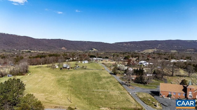 492 Avon Rd, Afton, VA 22920 - aerial view with a rural view and a mountain view