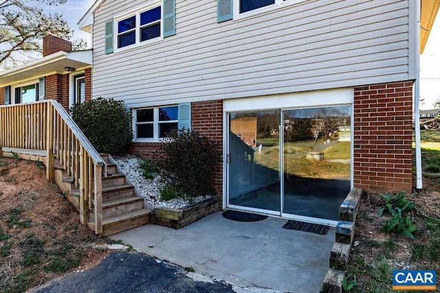 492 Avon Rd, Afton, VA 22920 - view of exterior entry featuring brick siding