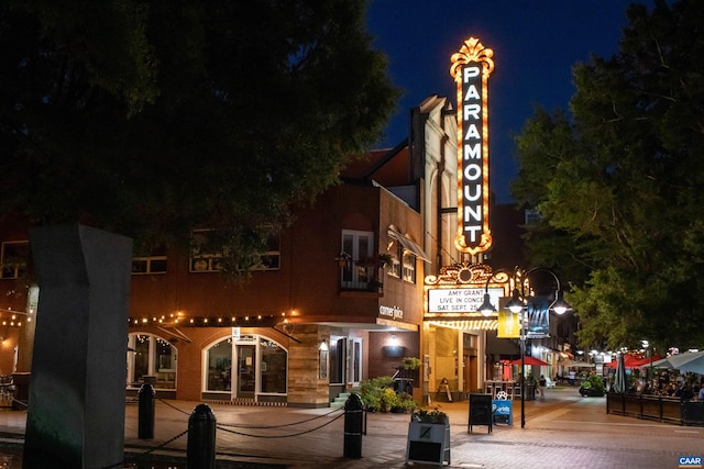 view of property at twilight