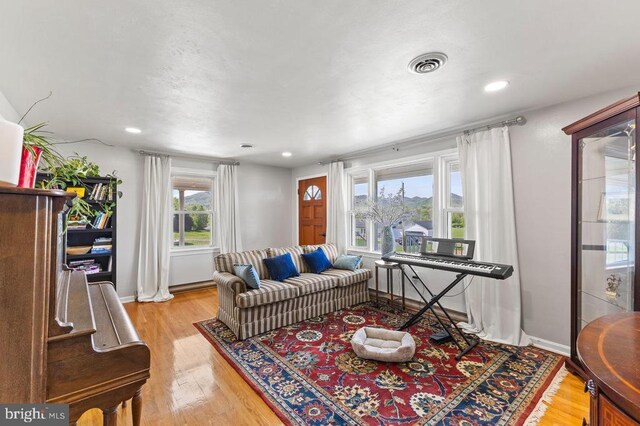 2266 Honeyville Rd, Stanley, VA 22851 - living area with light wood finished floors, recessed lighting, and baseboards